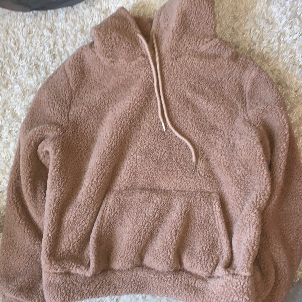 Oversized teddy jacket